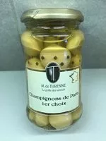 Mängden socker i Champignons de paris 1 er choix