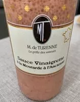 Mängden socker i Vinaigrette a La Moutarde a L'ancienne 375ML