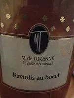 Mängden socker i Ravioli au boeuf