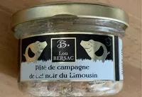 Mängden socker i Pate de campagne de cul noir du limousin