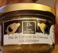 Mängden socker i Pâté de cul noir du Limousin à la châtaigne
