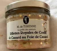 Mängden socker i Rillettes royales de confit de canard