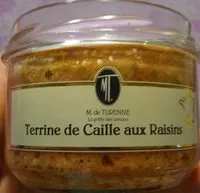 Mängden socker i Terrine de Caille aux Raisins