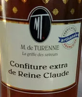 Mängden socker i confiture extra de reine-claude
