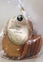 Mängden socker i Tuiles aux citrons