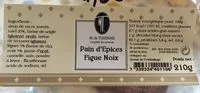 Mängden socker i Pain d'Epices Figue Noix