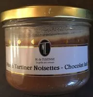 Mängden socker i Pâte à tartiner Noisettes - Chocolat lait