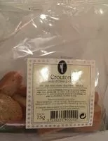 Mängden socker i Crouton huile d'olive gout Ail