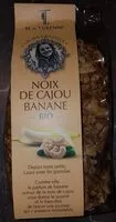 Mängden socker i Noix de cajou banane bio