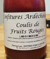 Mängden socker i coulis de fruits rouges