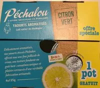 Mängden socker i Yaourt aromatisé citron vert