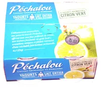 Mängden socker i Péchalou, yaourts au lait entier aromatisés 'citron vert'
