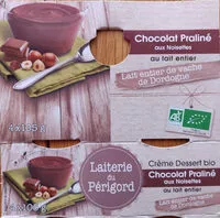 Mängden socker i Crème dessert bio - chocolat praliné