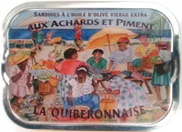 Mängden socker i Sardines à l'huile d'olive vierge extra aux achards et piment