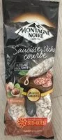 Mängden socker i Saucisse sèche courbe