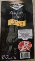 Mängden socker i Saucisson sec