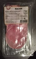 Mängden socker i Bacon fume 10 tranches