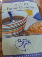 Mängden socker i Pain à la farine complète 350g