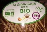 Mängden socker i Galette sablée nature BIO 350g avec fève