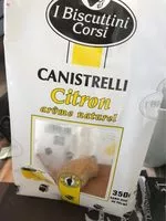 Mängden socker i Canistrelli - citron