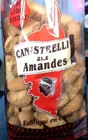 Mängden socker i Canistrelli aux amandes