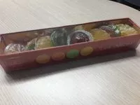 Mängden socker i Les délices (fruits confits)