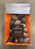 Mängden socker i Duo caramel