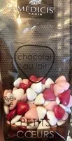 Mängden socker i Petits coeurs chocolat lait