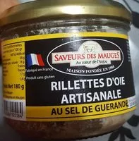 Mängden socker i Rillettes d'oie artisanale