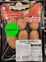 Mängden socker i Saucisses indiennes