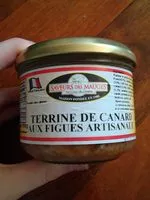 Mängden socker i Terrine de canard aux figues artisanales