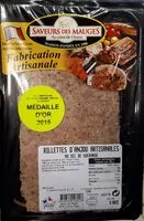 Mängden socker i Rillettes d'Anjou au sel de Gérande SAVEURS DES MAUGES