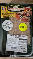 Mängden socker i Terrine Aux 3 Foies Saveurs Des Mauges