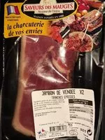 Mängden socker i Jambon de Vendée