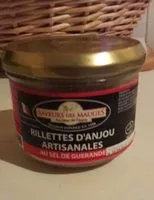 Mängden socker i Rillettes d'Anjou artisanales