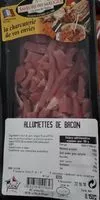 Mängden socker i Allumettes de bacon