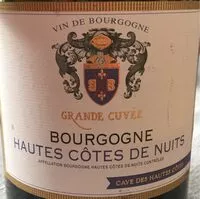 Mängden socker i Bourgogne Hautes cotes de nuits