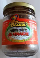 Mängden socker i Piments Confits au vinaigre