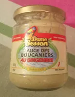 Mängden socker i Sauce Des Boucaniers Au Gingembre Dame Besson