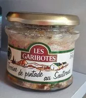 Mängden socker i Terrine de pintade au sauternes