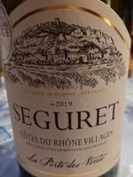 Mängden socker i Côtes du Rhône villages - La Porte des Vents - 2019