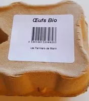 Mängden socker i Oeuf Bio - Les fermiers de Marin