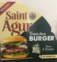 Mängden socker i Saint Agur - tranches burger