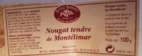 Mängden socker i Nougat tendre de Montélimard