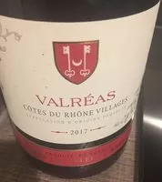 Mängden socker i Valreas cotes du rhone villages