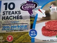 Mängden socker i Steaks hachés