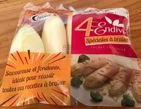 Mängden socker i endives spéciales à braiser