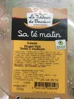 Mängden socker i Salade poulet roti tortis 3 couleurs