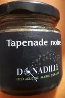 Mängden socker i Tapenade Noire Donadille Lycée Agricole Marie-Durand 85g