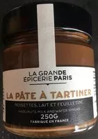 Mängden socker i La Pate à tartiner noisettes, lait et feulletine